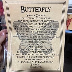 Butterfly writing